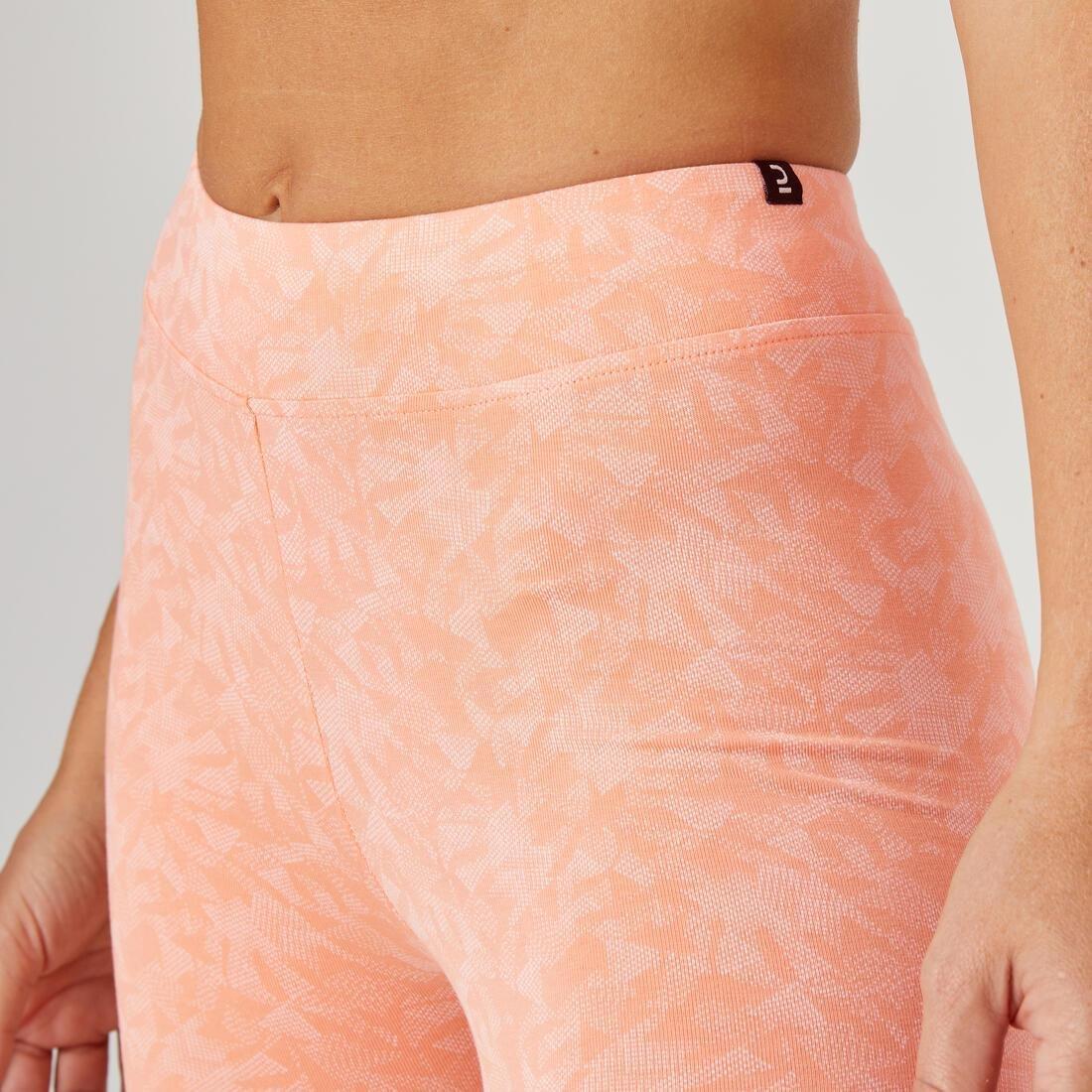 Women Fitness 7/8 Leggings Fit+ 500 Print, Blue, , large image number 7