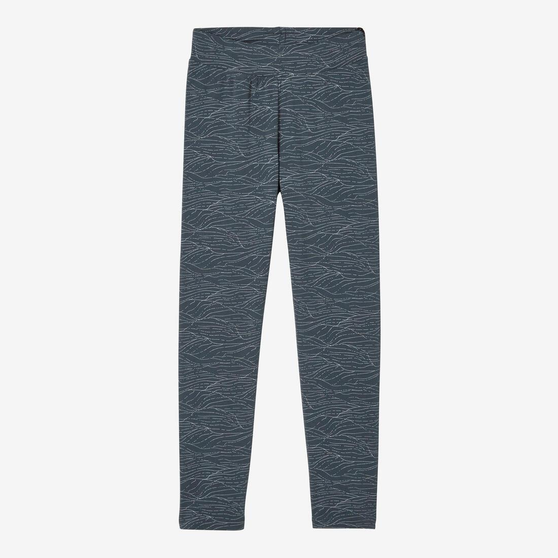 Women Fitness 7 / 8 Leggings - Fit+ 500 Print, Blue, No Color, large image number 8