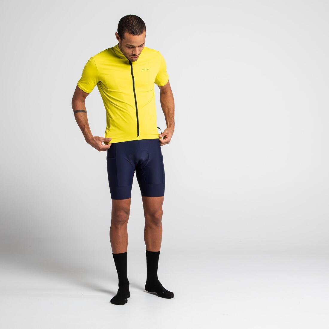 Men Road Cycling Bibless Shorts Rc500, Black, , large image number 3