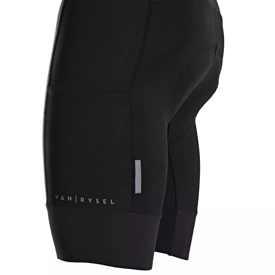 Men Road Cycling Bibless Shorts Rc500, Black, No Color, medium