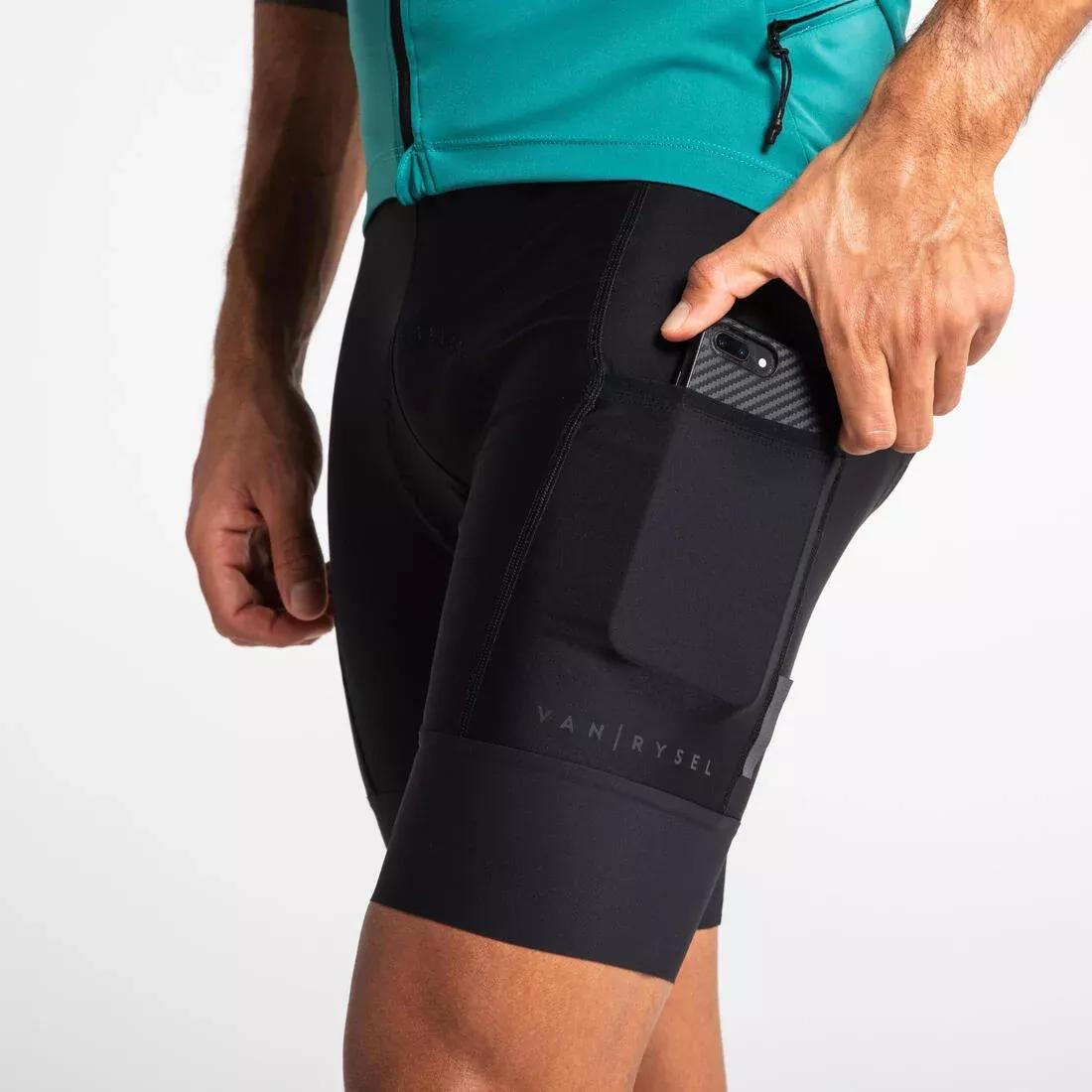 Men Road Cycling Bibless Shorts Rc500, Black, , large image number 8