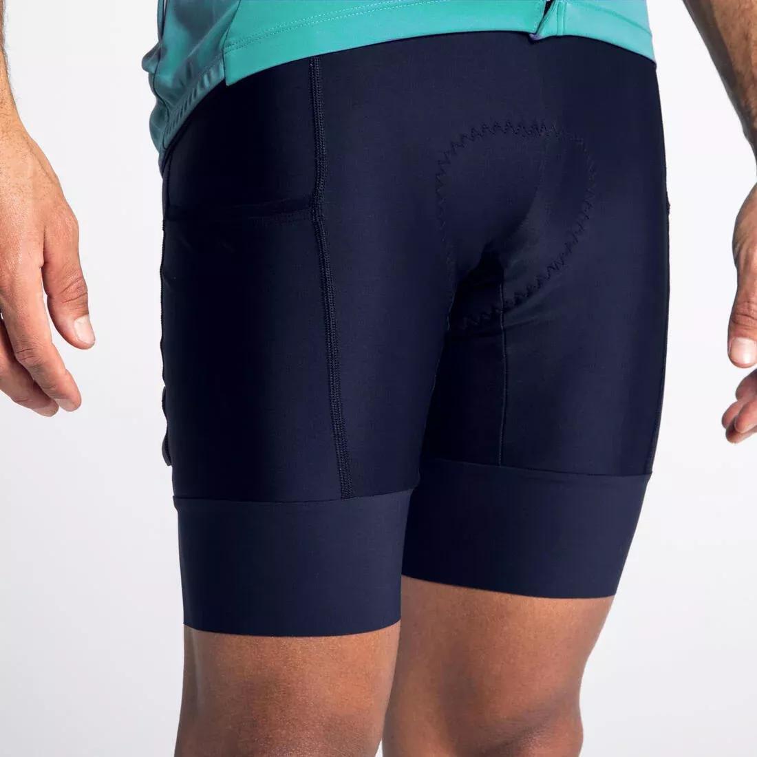 Men Road Cycling Bibless Shorts - Rc500, Navy, 5401_000, medium