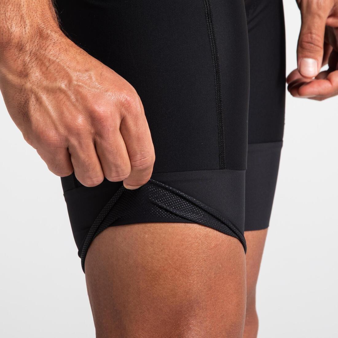 Men Road Cycling Bib Shorts Rc500, Black, , large image number 5