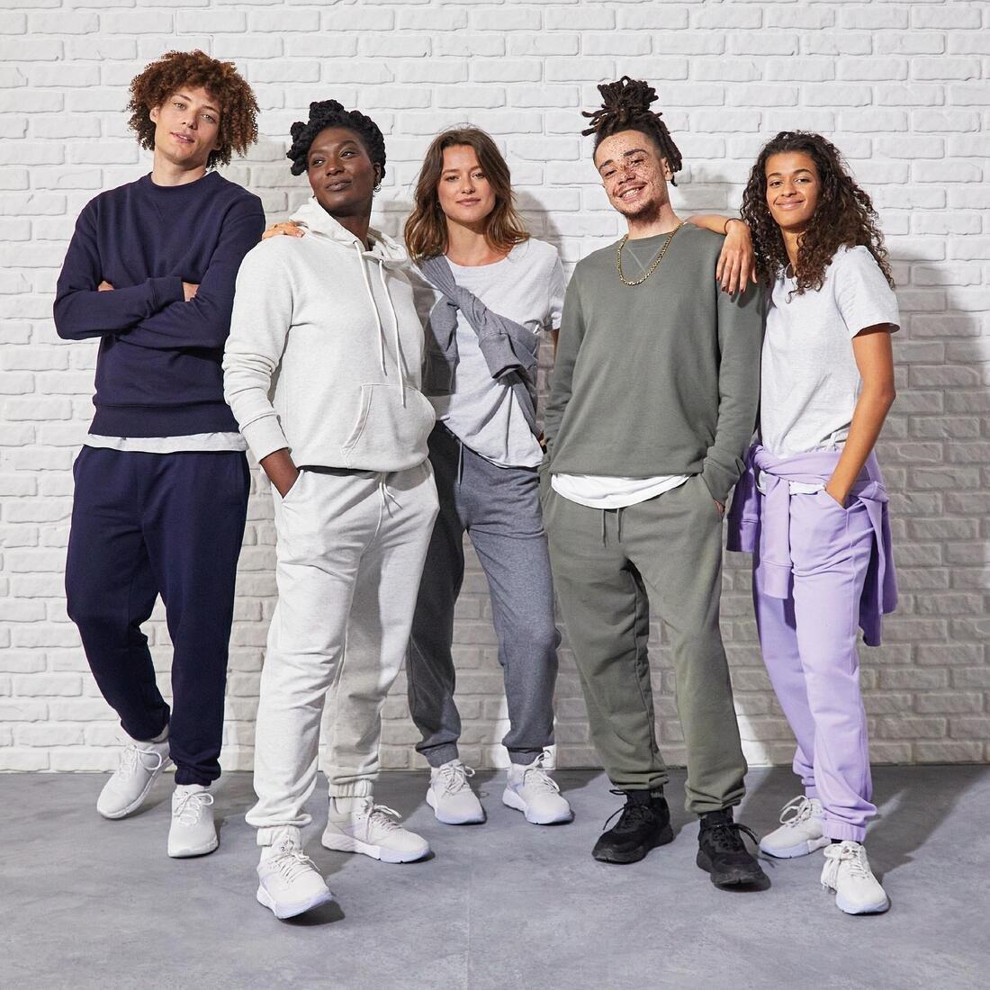 Women Fitness Hoodie - 500 Essentials, White, No Color, large image number 3