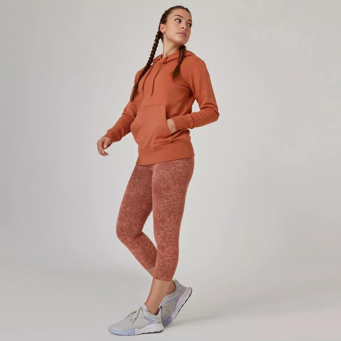 Women Fitness Hoodie - 500 Essentials, White, , large image number 6