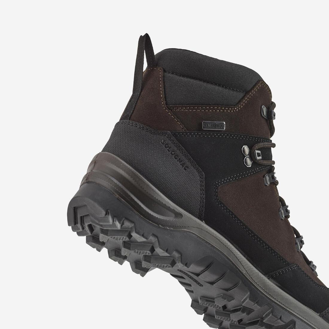 Men Waterproof Durable Walking Boots Crosshunt 120 Resist - Outdoor Footwear, Brown, 5401_000, large image number 3