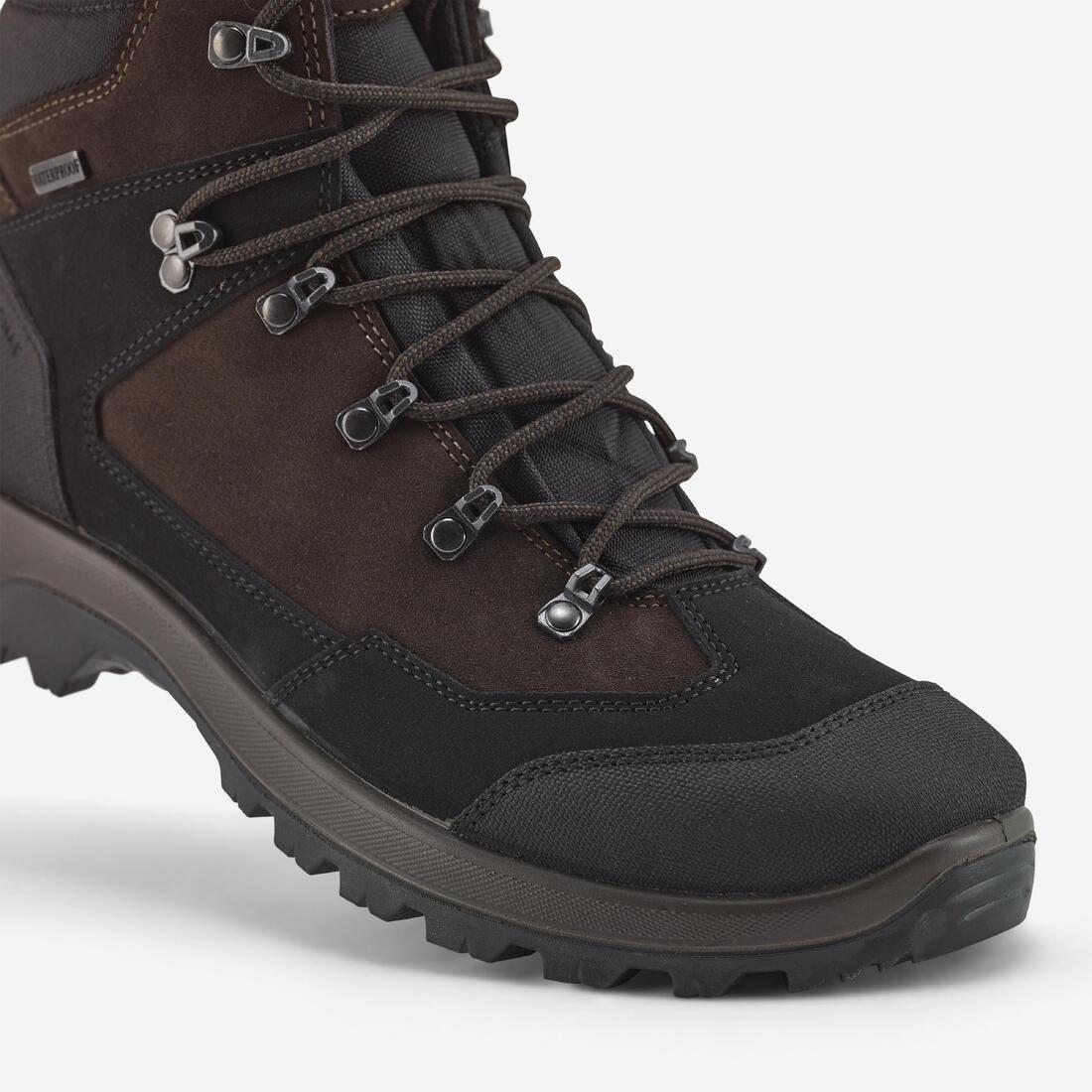 Men Waterproof Durable Walking Boots Crosshunt 120 Resist - Outdoor Footwear, Brown, 5401_000, large image number 5