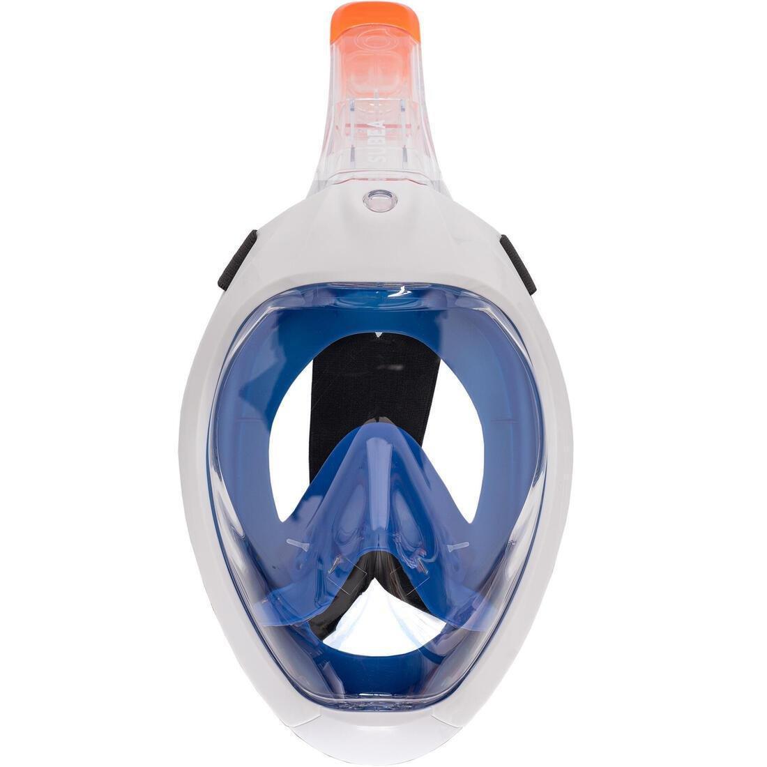 Snorkelling Kit Easybreath 500 Mask Fins, Blue, No Color, large image number 3