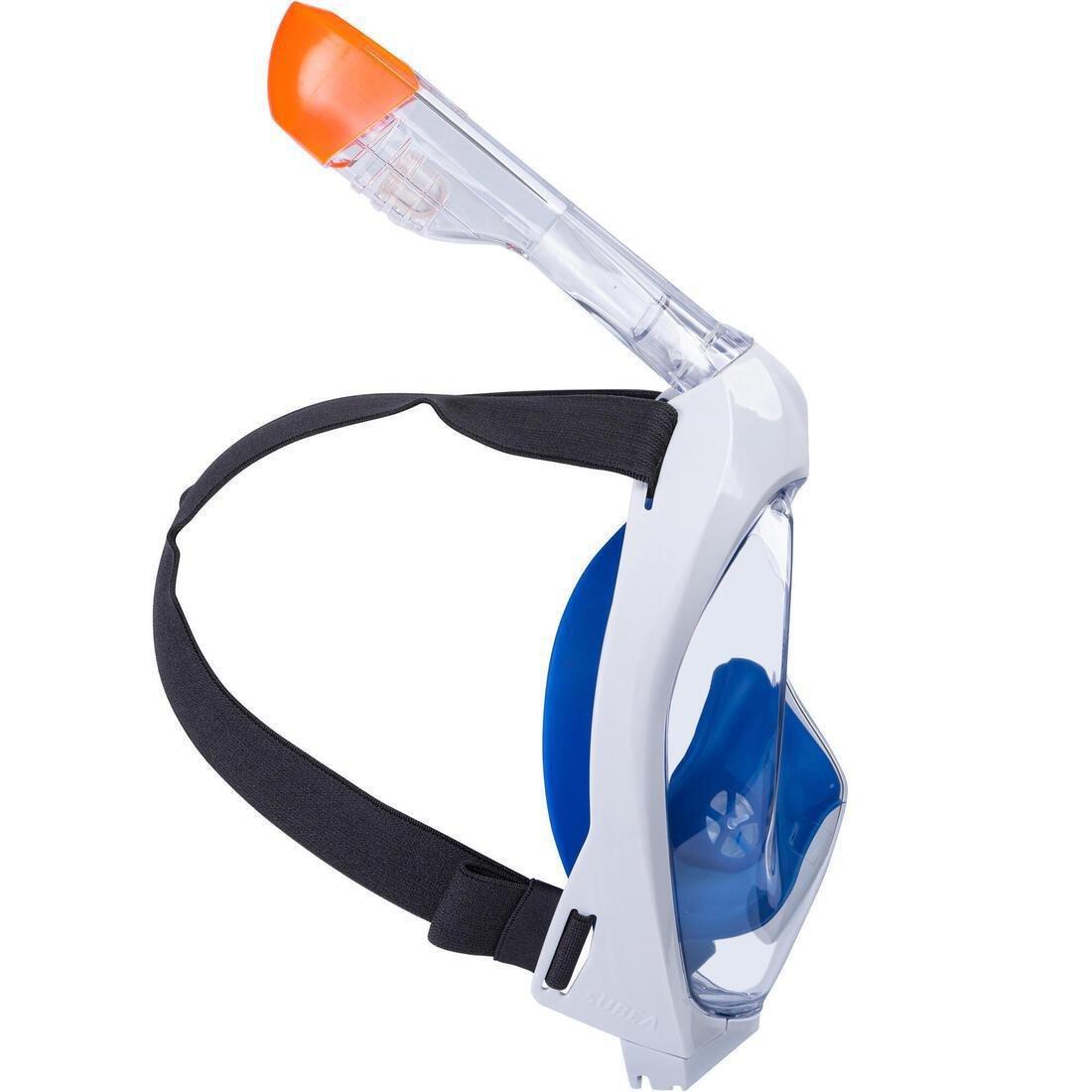 Snorkelling Kit Easybreath 500 Mask Fins, Blue, No Color, large image number 4