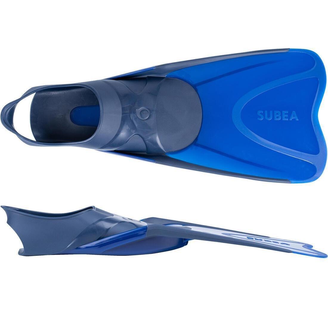 Snorkelling Kit Easybreath 500 Mask Fins, Blue, No Color, large image number 9