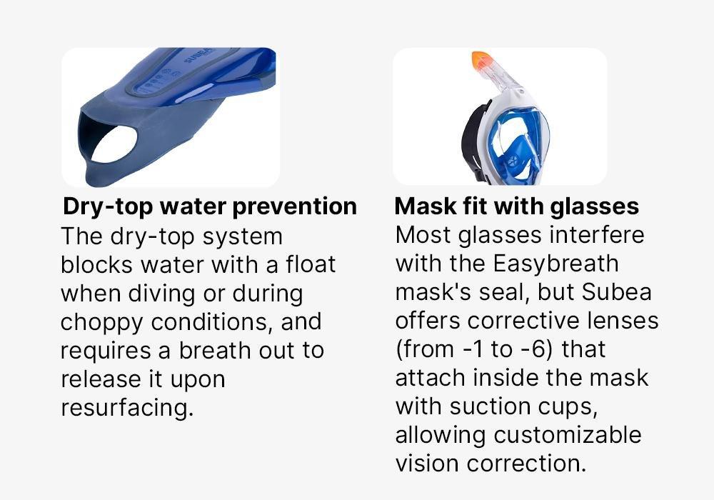 Snorkelling Kit Easybreath 500 Mask Fins, Blue, , large image number 17