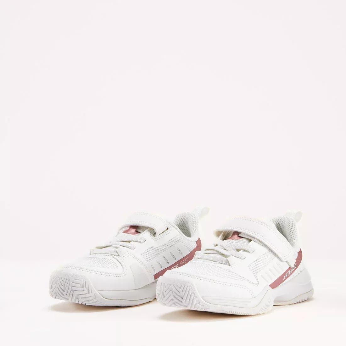 Kids' Tennis Shoes with Rip-Tab - TS500 Fast, White, , large image number 3