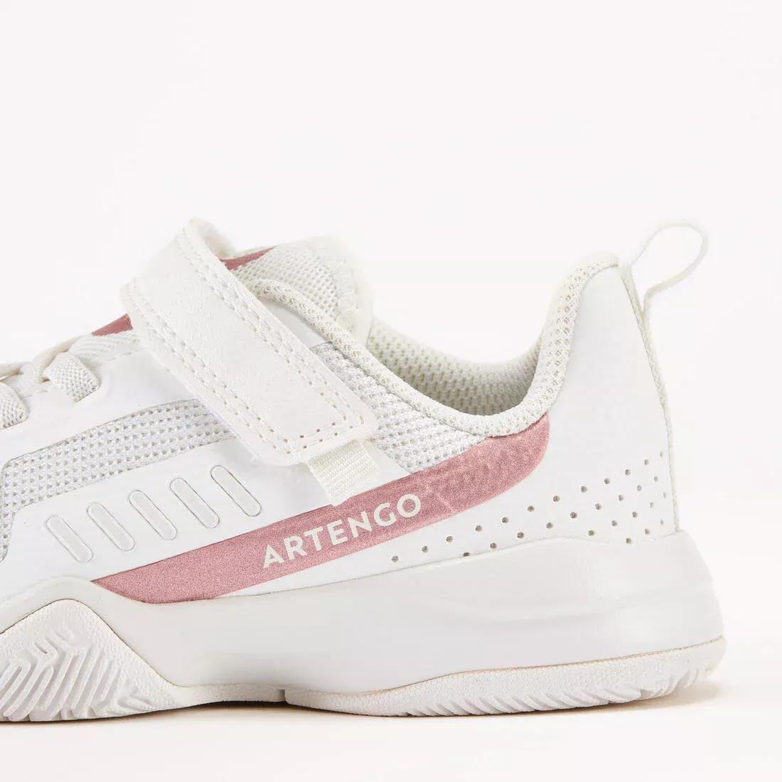 Kids' Tennis Shoes with Rip-Tab - TS500 Fast, White, , large image number 6