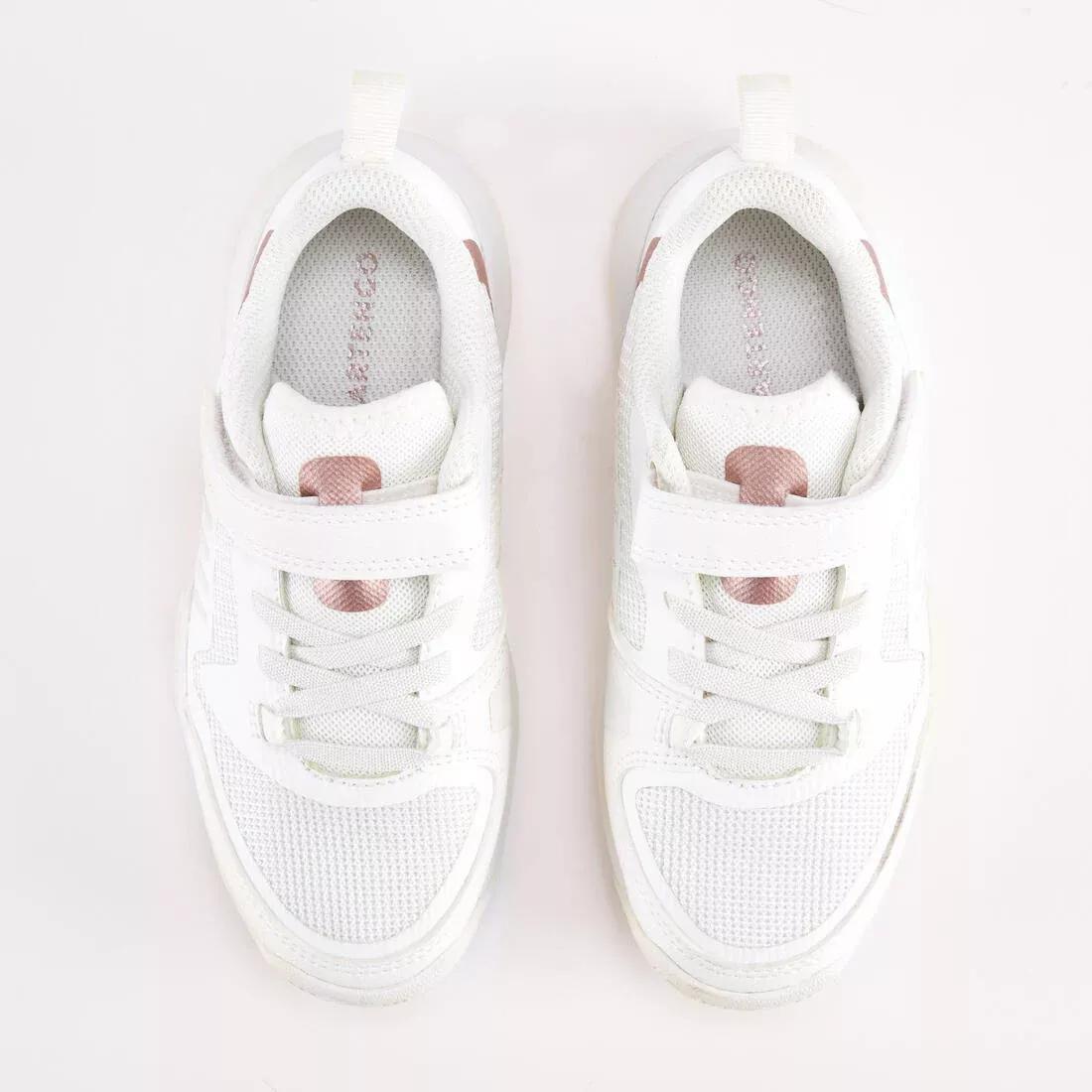 Kids' Tennis Shoes with Rip-Tab - TS500 Fast, White, , large image number 8