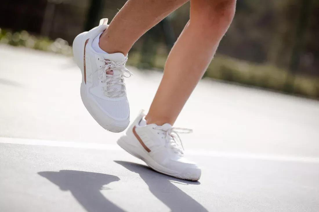 Kids' Tennis Shoes with Rip-Tab - TS500 Fast, White, , large image number 9