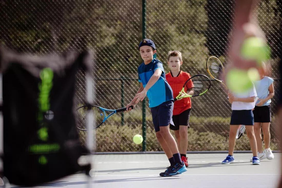 Kids Unisex Tennis Shoes - With Rip-Tab Ts500 Fast, Blue, 5401_000, medium