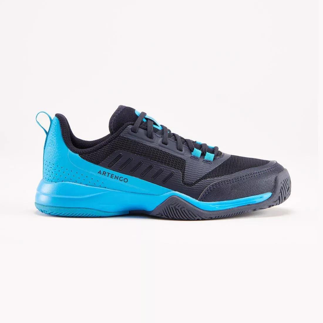 Kids Tennis Shoes With Laces Ts500 Fast, Blue, , large image number 0