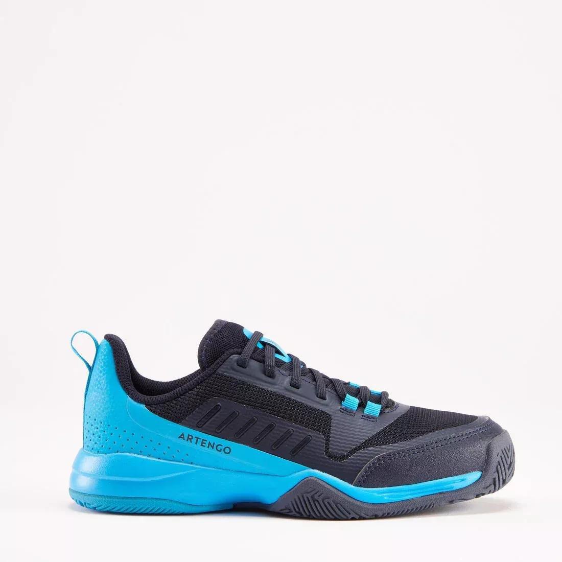 Kids Tennis Shoes With Laces Ts500 Fast, Blue, , large image number 1