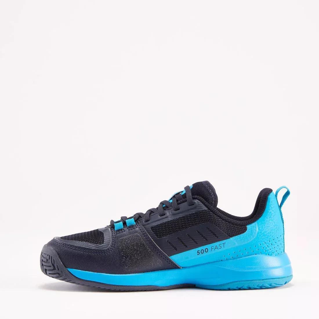 Kids Tennis Shoes With Laces Ts500 Fast, Blue, , large image number 2