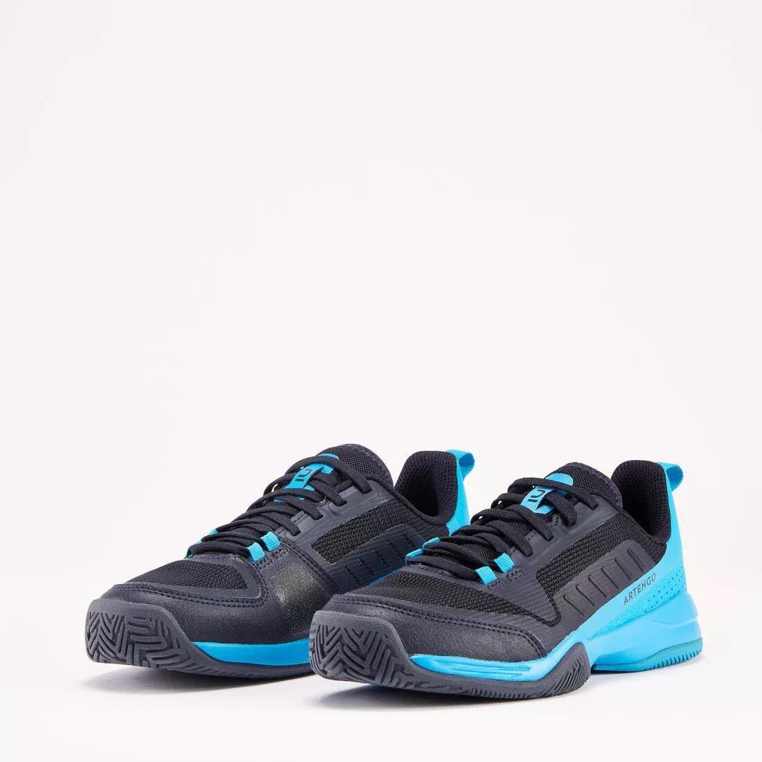Kids Tennis Shoes With Laces Ts500 Fast, Blue, , large image number 3
