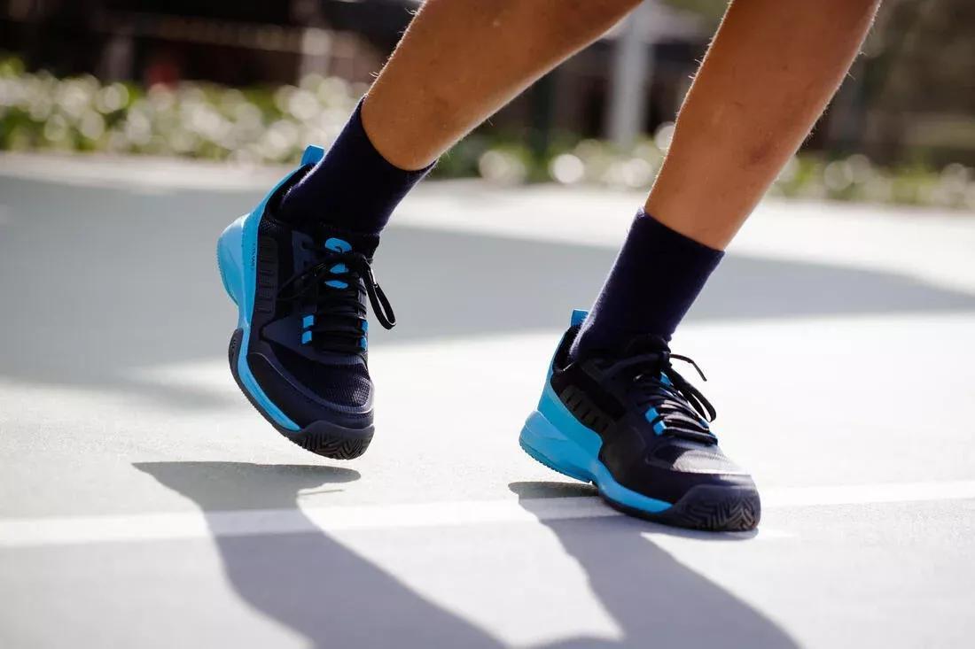 Kids Tennis Shoes With Laces Ts500 Fast, Blue, , large image number 9