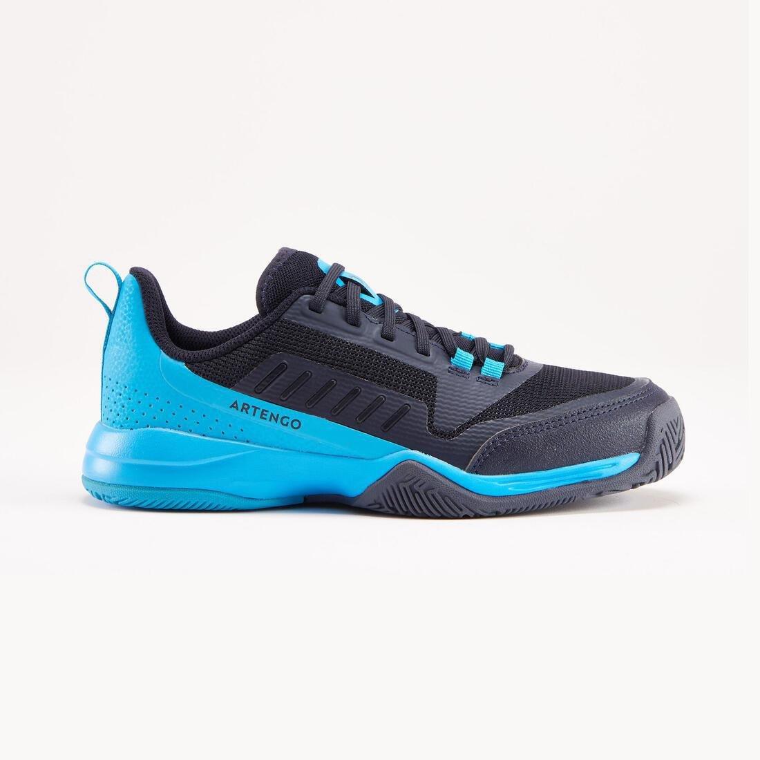 Kids Tennis Shoes With Laces Ts500 Fast, Blue, , large image number 12