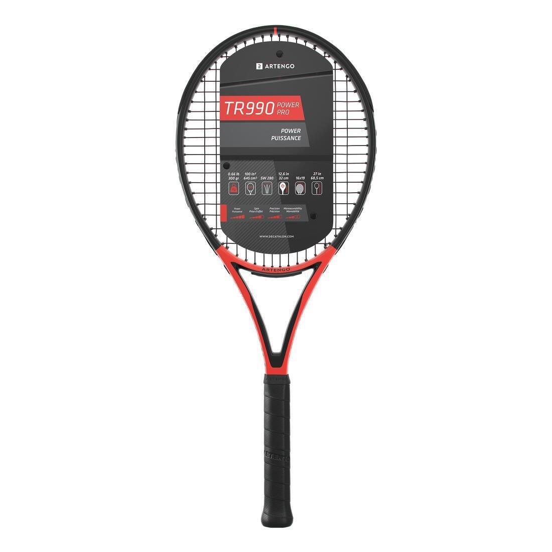 ARTENGO - Tennis Racket Power Pro Tr990 300G, Black