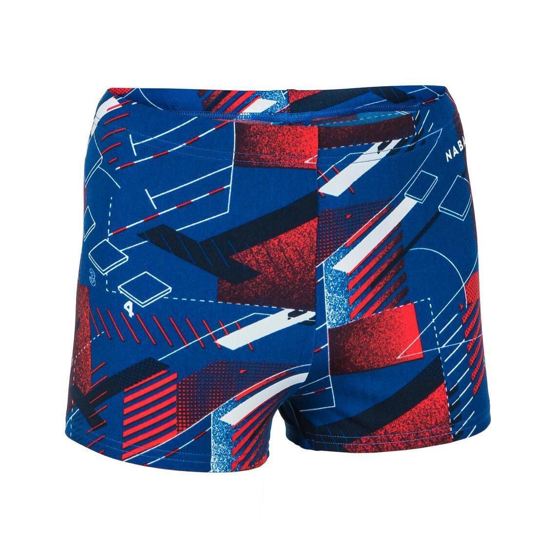 Kids Boys Fitib Swimming Boxer Shorts, Blue, , large image number 2