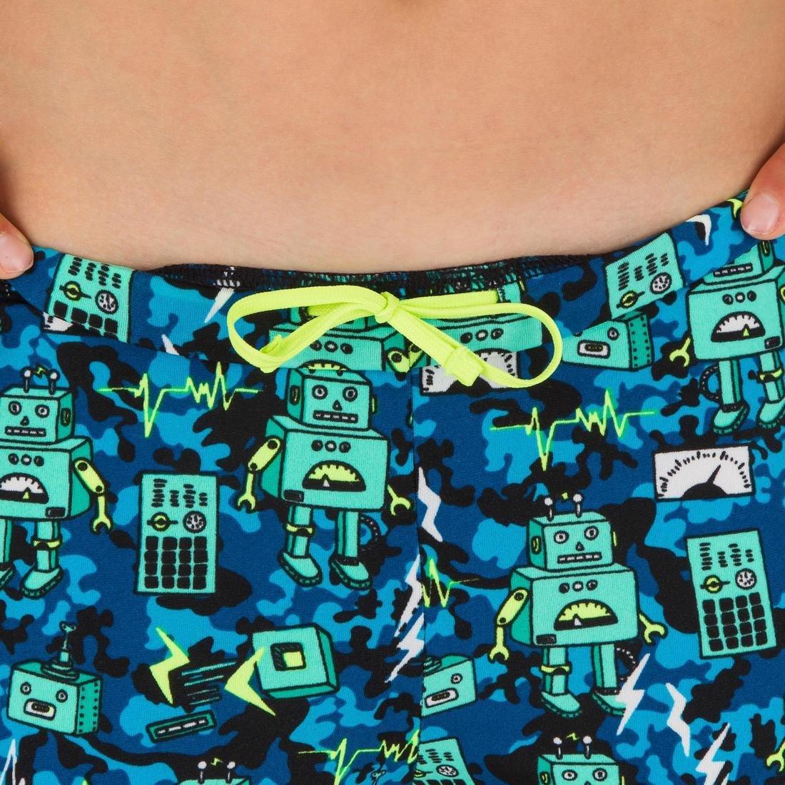 Kids Boys Fitib Swimming Boxer Shorts, Blue, , large image number 9