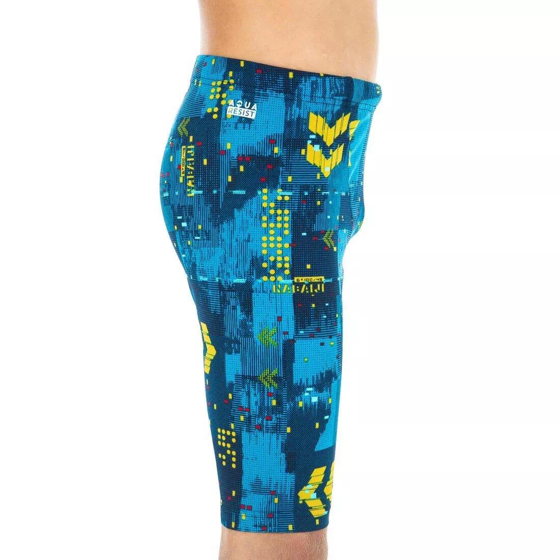 Kids Boys Fitib 500 Swimming Jammer, Blue, , large image number 10