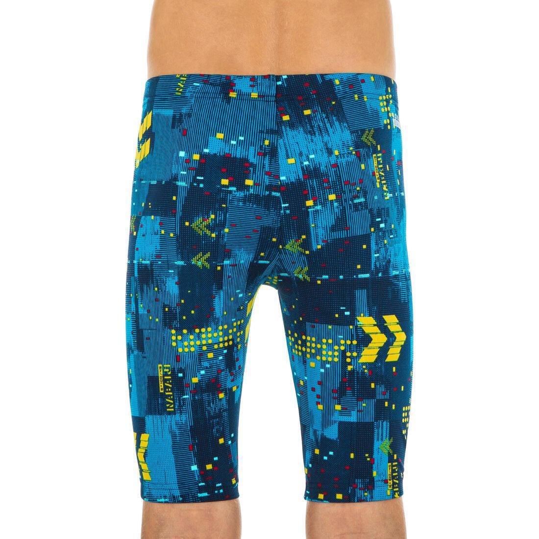 Kids Boys Fitib 500 Swimming Jammer, Blue, No Color, medium