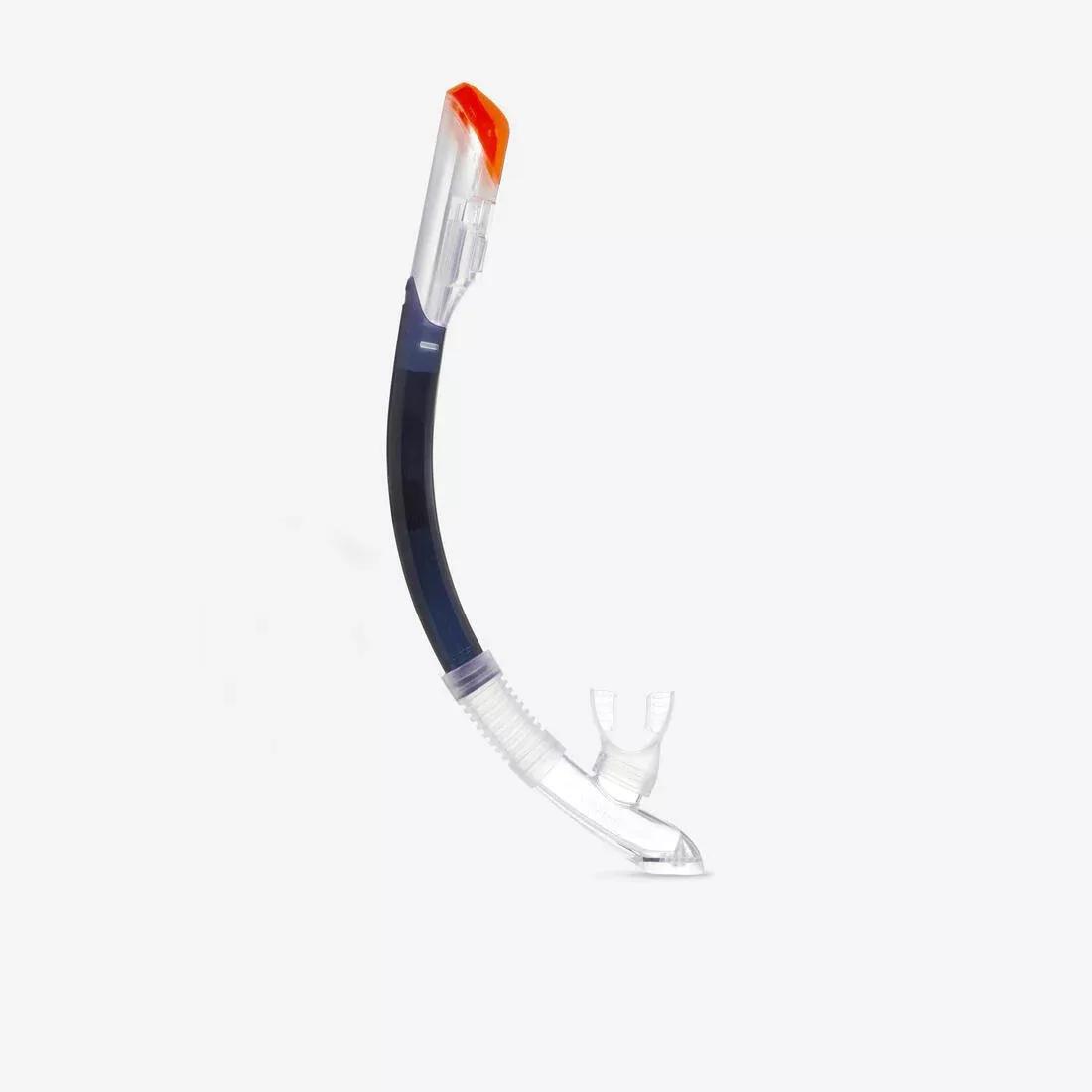 Dry Diving Snorkel With Drytop Valve System - 100 Dry Top, Blue, No Color, medium