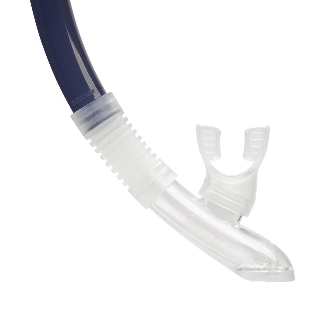 SUBEA - Dry Diving Snorkel With Drytop Valve System - 100 Dry Top, Blue