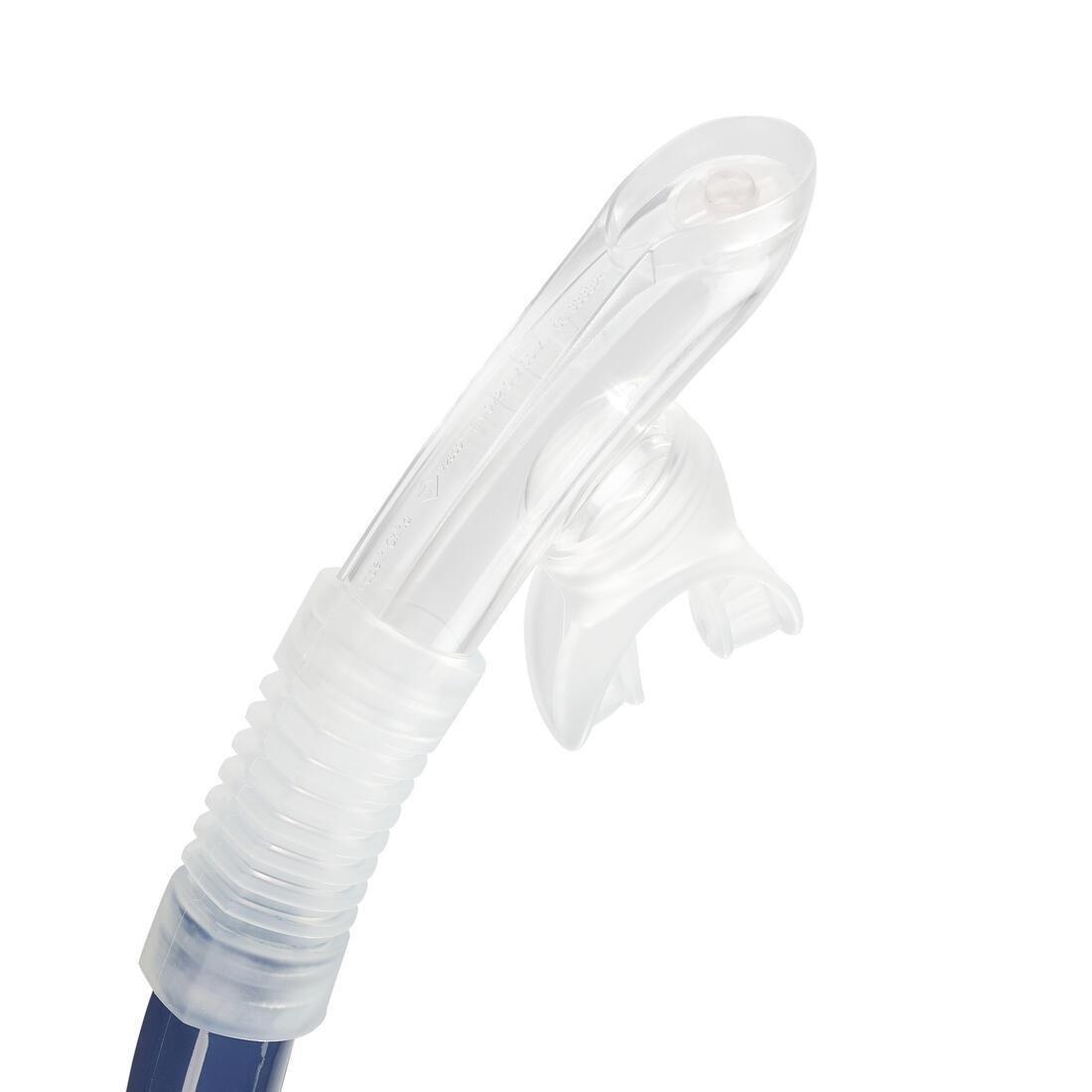 SUBEA - Dry Diving Snorkel With Drytop Valve System - 100 Dry Top, Blue