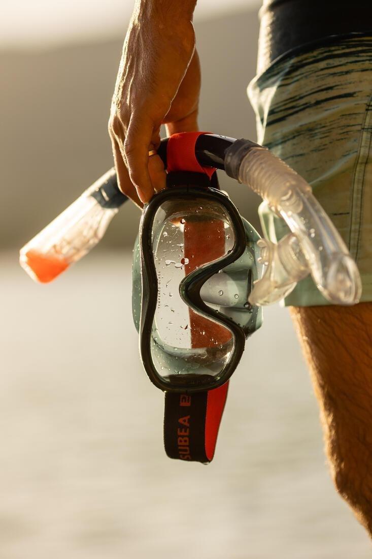 Dry Diving Snorkel With Drytop Valve System - 100 Dry Top, Blue, No Color, large image number 6