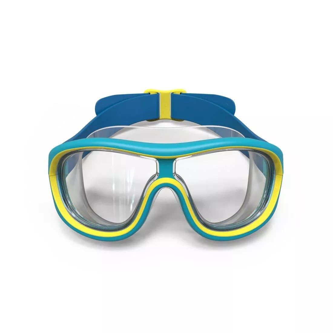 Kids Unisex Swimming Mask - Swimdow 100 / Jr, Blue, No Color, large image number 1