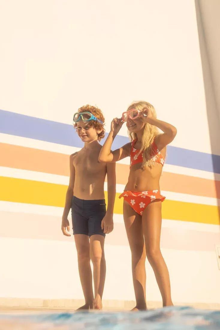 Kids Unisex Swimming Mask - Swimdow 100 / Jr, Blue, No Color, large image number 4