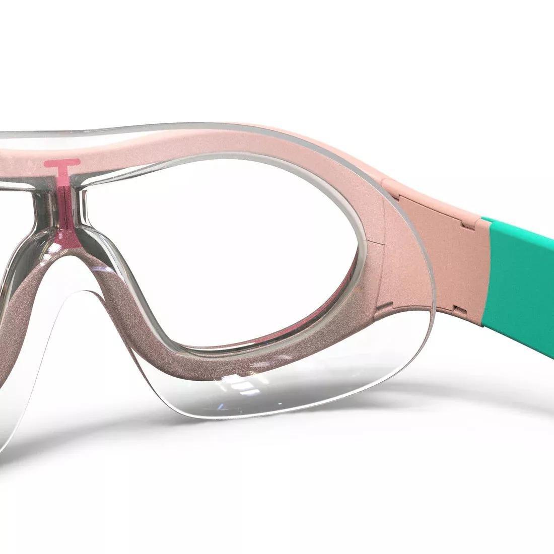 Kids Unisex Swimming Mask - Swimdow 100 / Jr, Blue, No Color, large image number 7