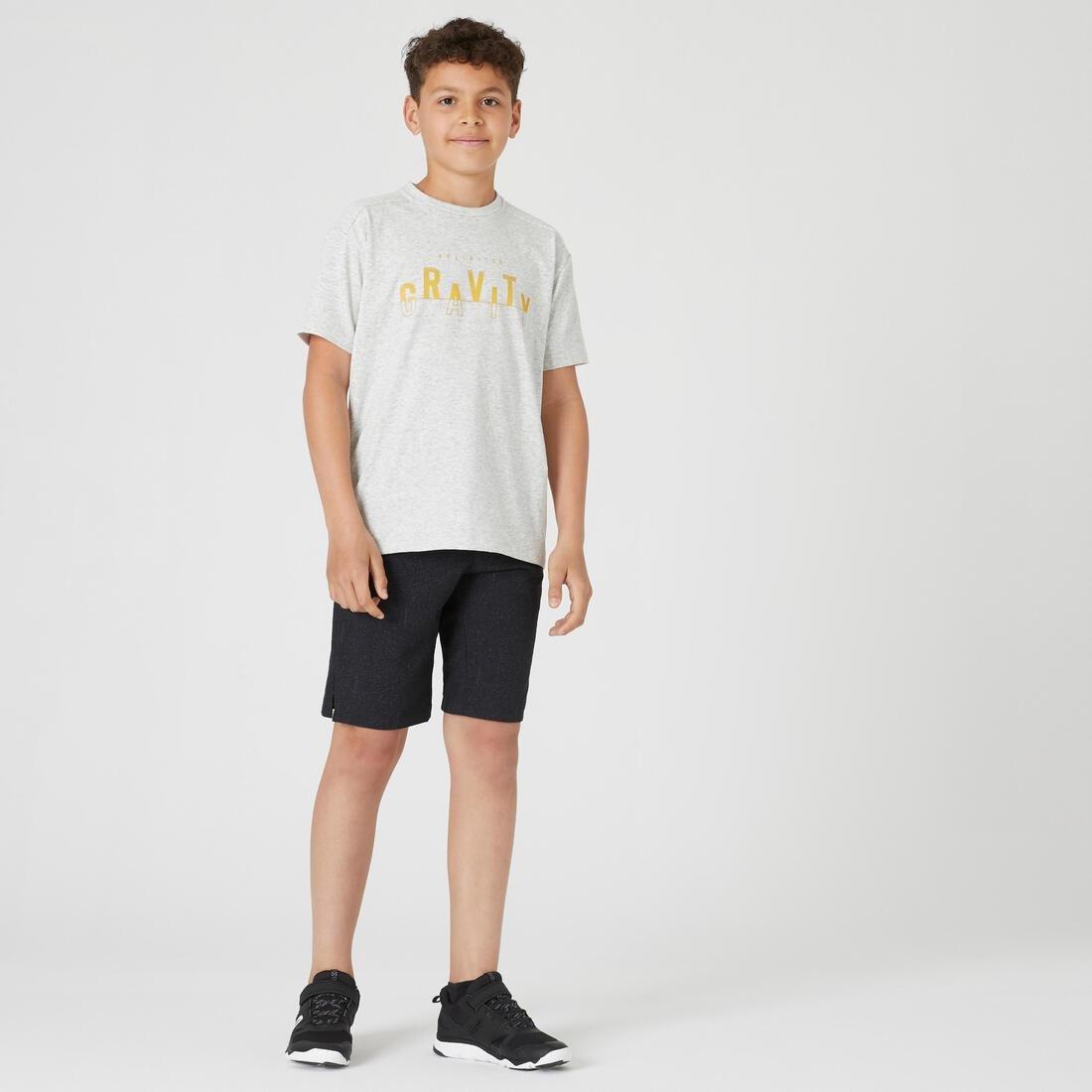 Kids Breathable Cotton T-Shirt 500, Yellow, No Color, large image number 8