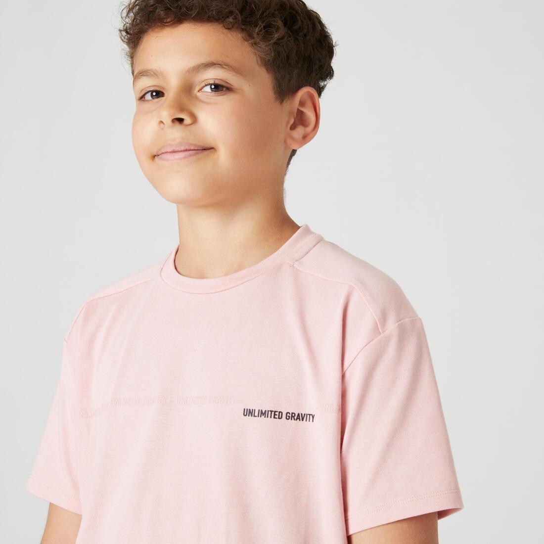 Kids Breathable Cotton T-Shirt 500, Pink, , large image number 9