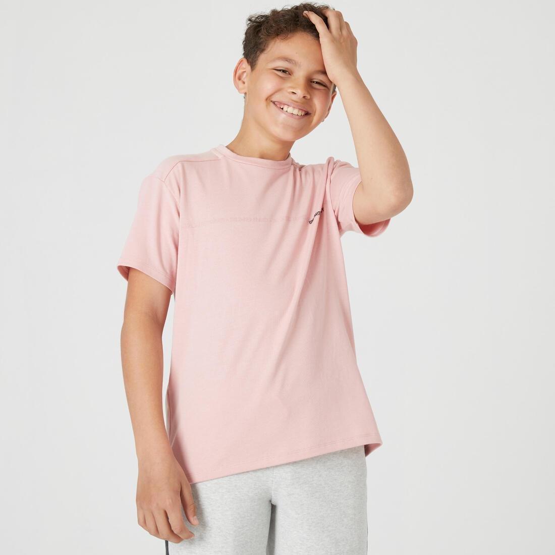 Kids Breathable Cotton T-Shirt 500, Pink, , large image number 10