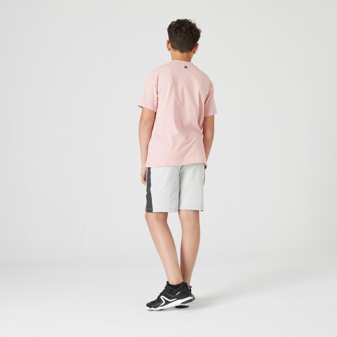 Kids Breathable Cotton T-Shirt 500, Pink, , large image number 11