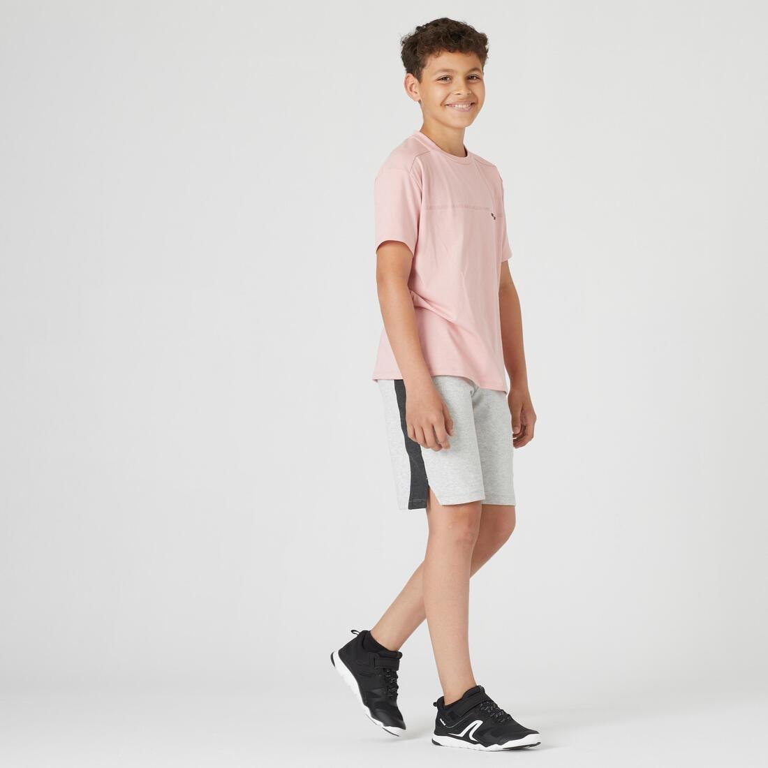 Kids Breathable Cotton T-Shirt 500, Pink, , large image number 12