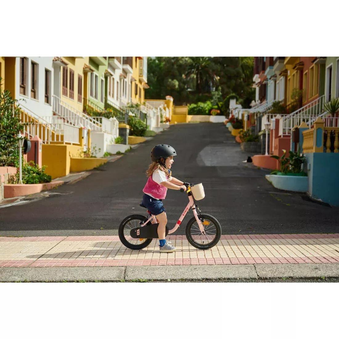 Kids Girls 3-5 Years 2-In-1 14-Inch Balance Bike - Discover 500, Pink, No Color, large image number 4