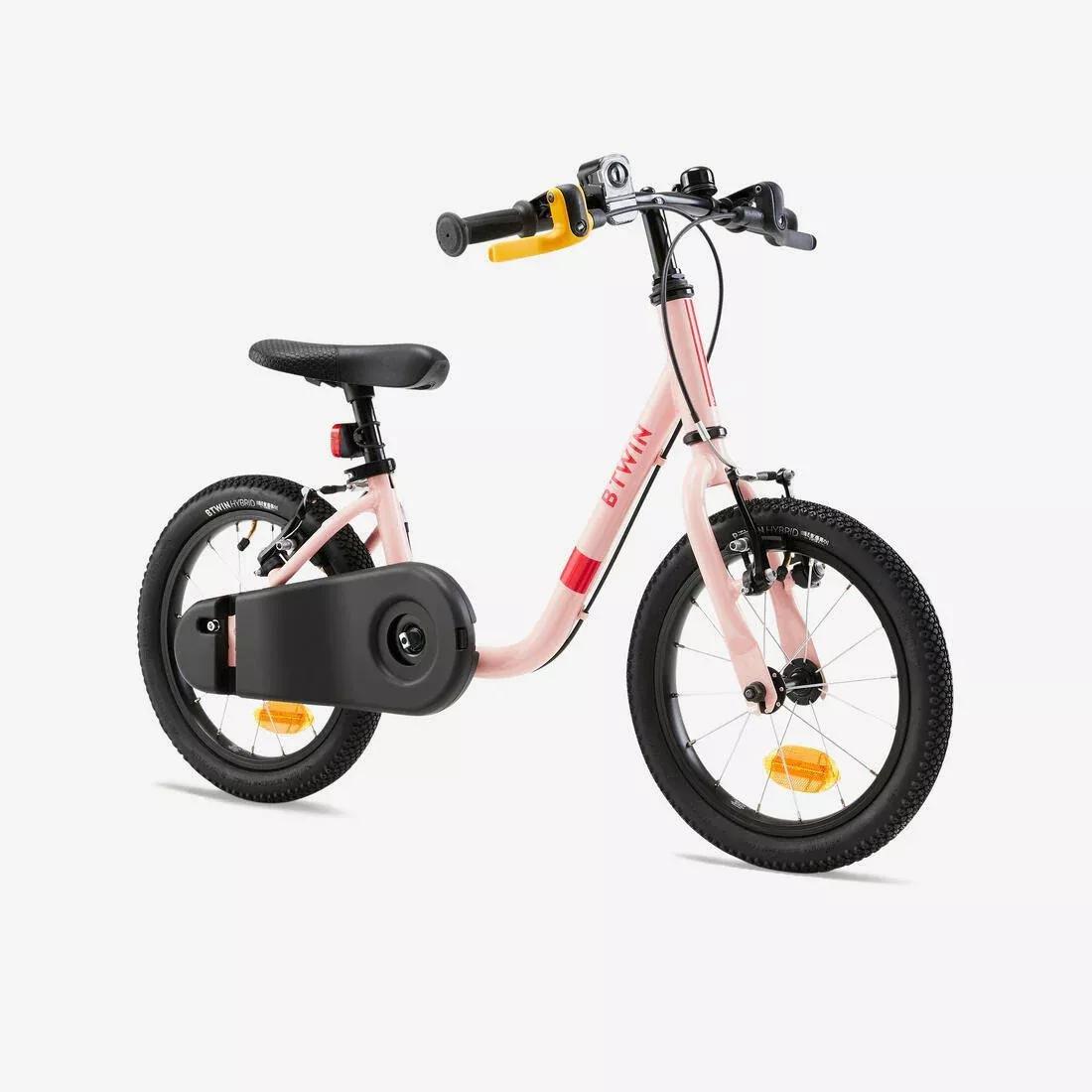 Kids Girls 3-5 Years 2-In-1 14-Inch Balance Bike - Discover 500, Pink, No Color, large image number 6