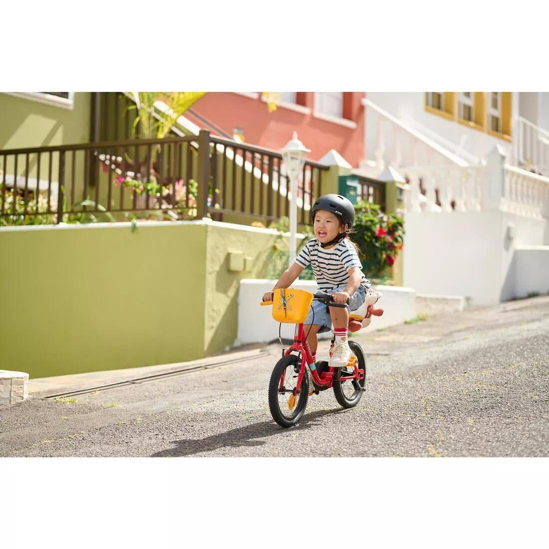 Kids Unisex 3-5 Years 2-In-1 14-Inch Balance Bike - Discover 500, Orange, No Color, large image number 5