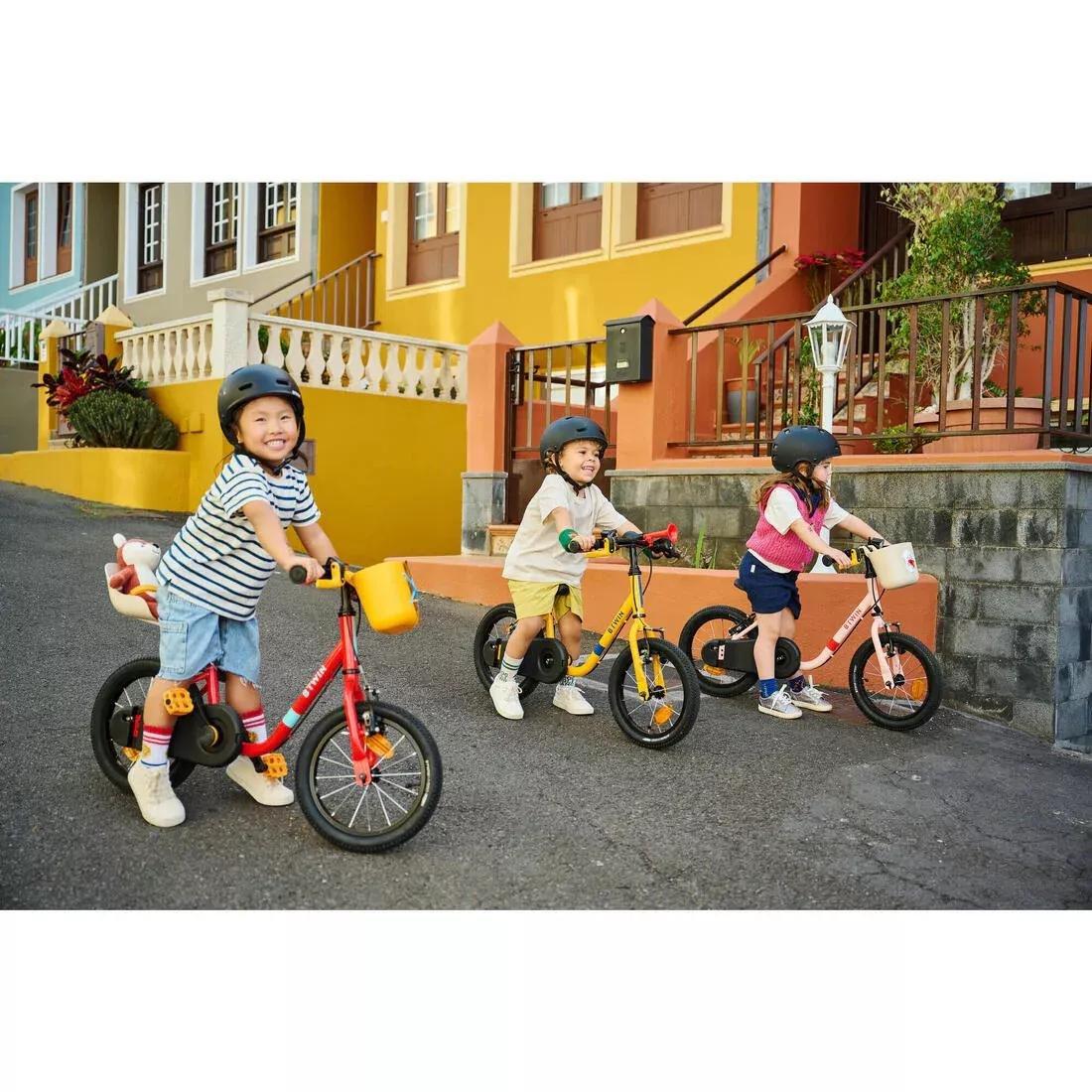 Kids Unisex 3-5 Years 2-In-1 14-Inch Balance Bike - Discover 500, Orange, No Color, large image number 8
