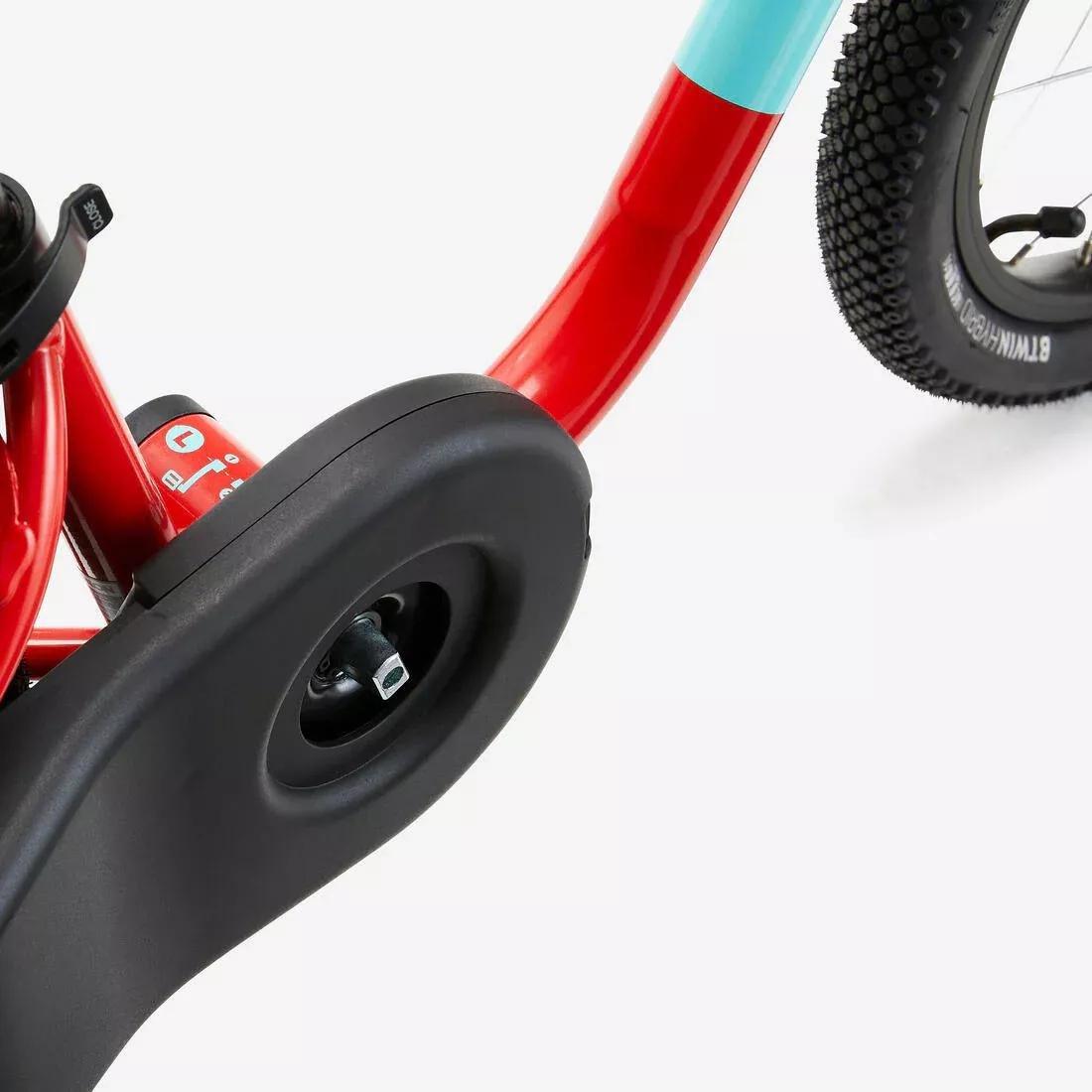 Kids Unisex 3-5 Years 2-In-1 14-Inch Balance Bike - Discover 500, Orange, No Color, large image number 10