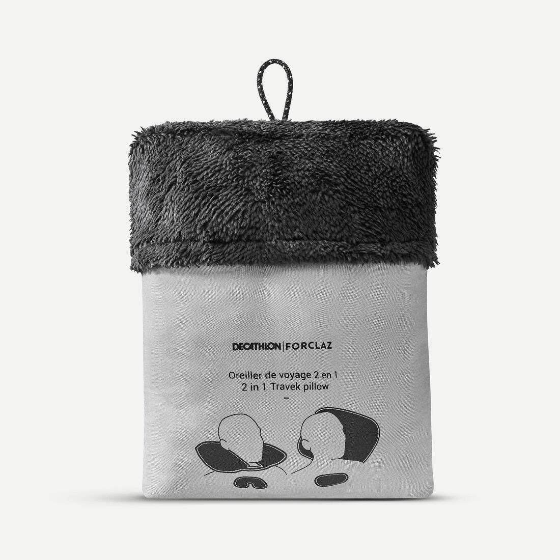 GRANIT GREY 2 In 1 travel pillow-Travel 500, No Color, medium