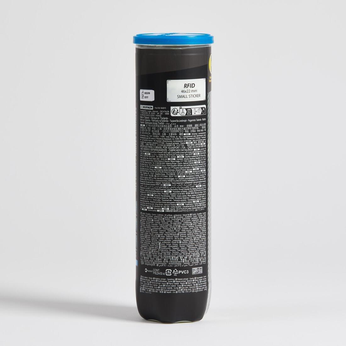 Versatile Tennis Ball Comfort - Pro 4-Pack, Yellow, No Color, medium